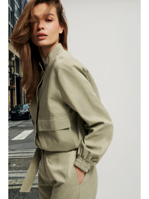 Moodo Svetlozelené dámske sako Moodo