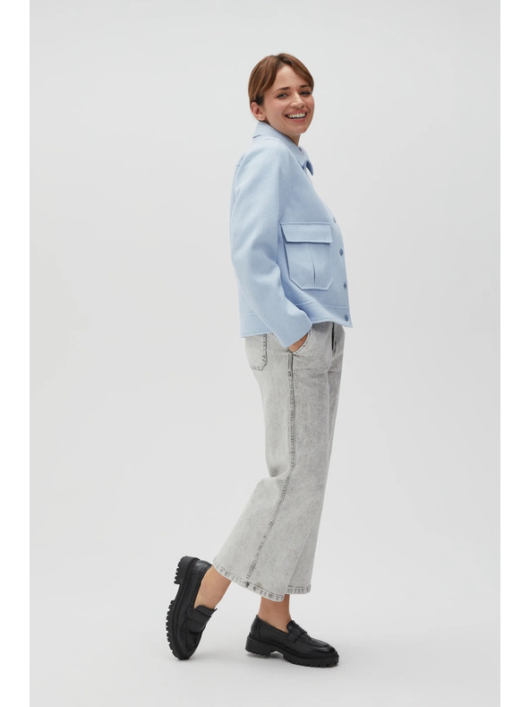 Moodo Svetlomodrá dámska bunda Moodo