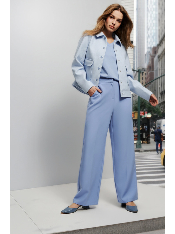 Moodo Svetlomodrá dámska bunda Moodo