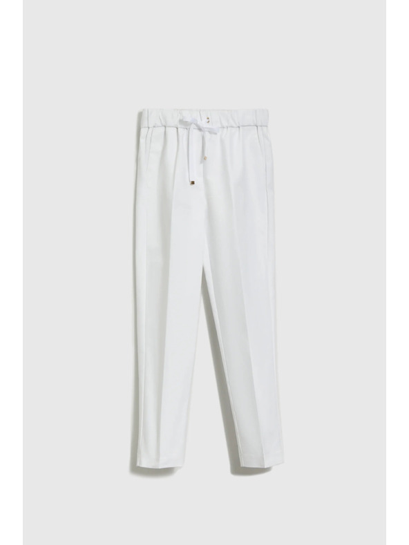 Moodo Dámske biele nohavice Moodo