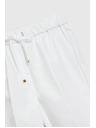 Moodo Dámske biele nohavice Moodo