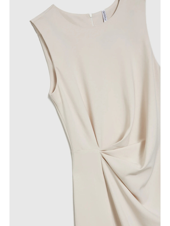 Moodo Béžové dámske šaty MOODO
