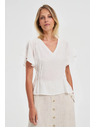 Moodo Biela dámska košeľa Moodo