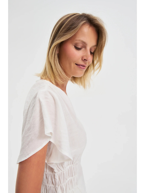 Moodo Biela dámska košeľa Moodo