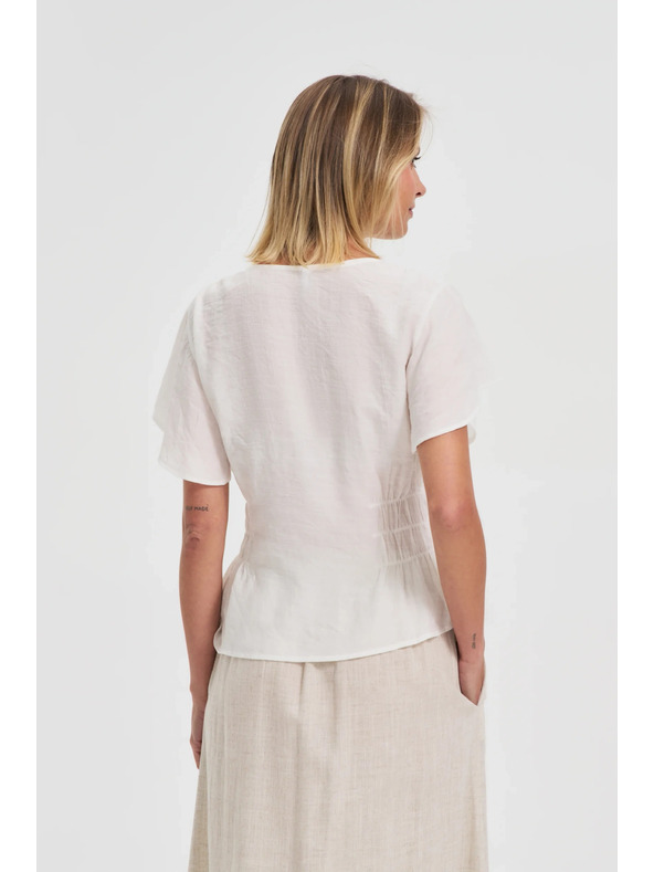 Moodo Biela dámska košeľa Moodo