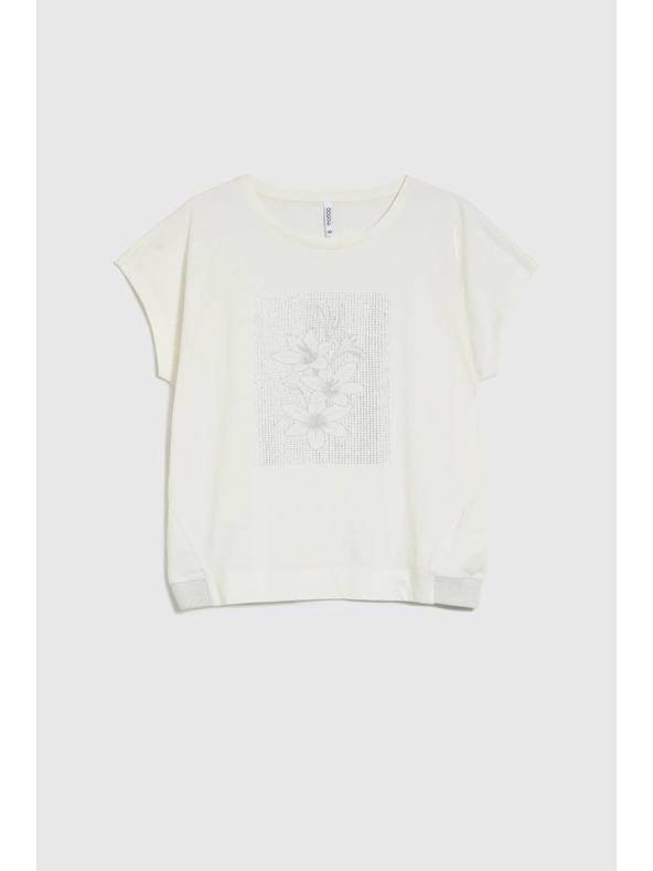 Moodo Biele dámske tričko Moodo