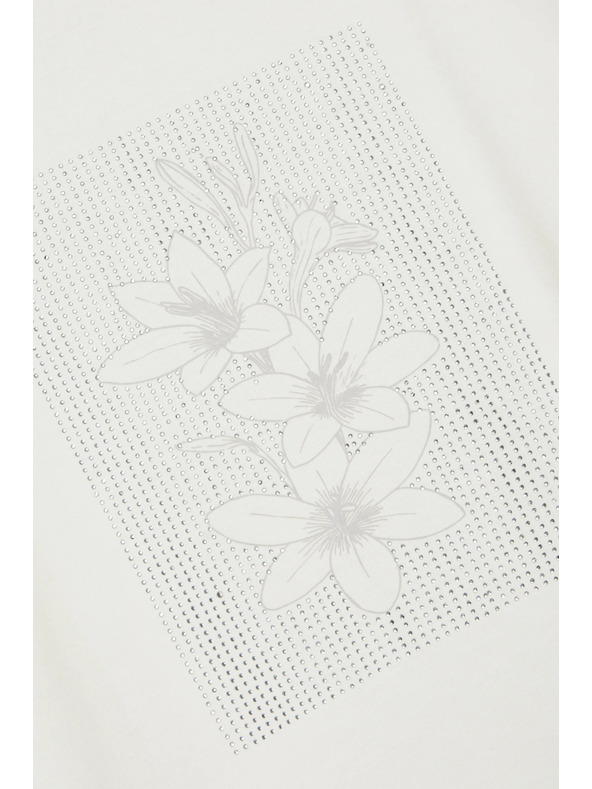 Moodo Biele dámske tričko Moodo