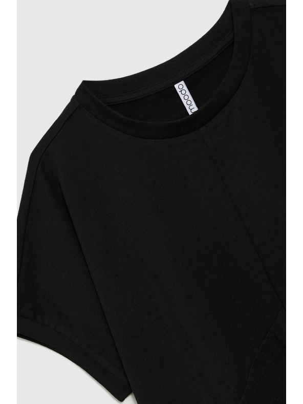 Moodo Čierne dámske dlhé tričko Moodo