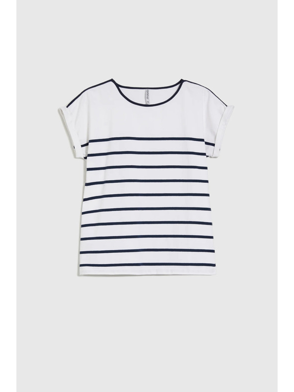 Moodo Tmavomodré dámske tričko Moodo