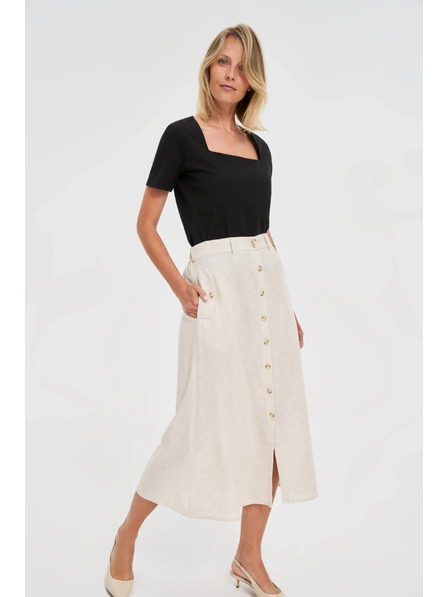 Moodo Čierne dámske dlhé tričko Moodo