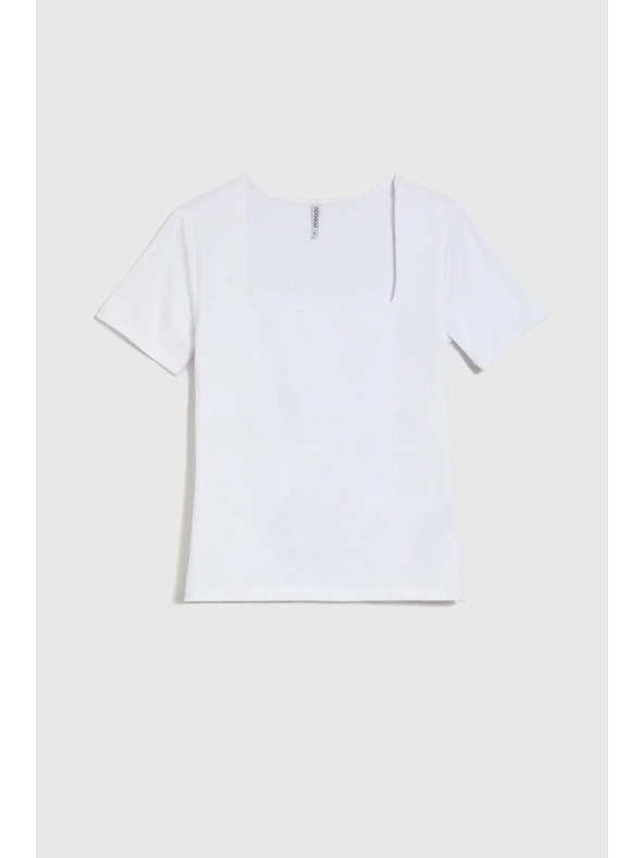 Moodo Biele dámske tričko Moodo