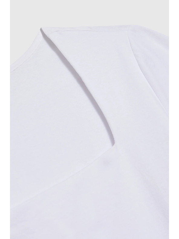 Moodo Biele dámske tričko Moodo