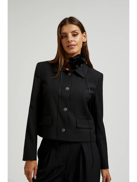 Moodo Čierna dámska bunda