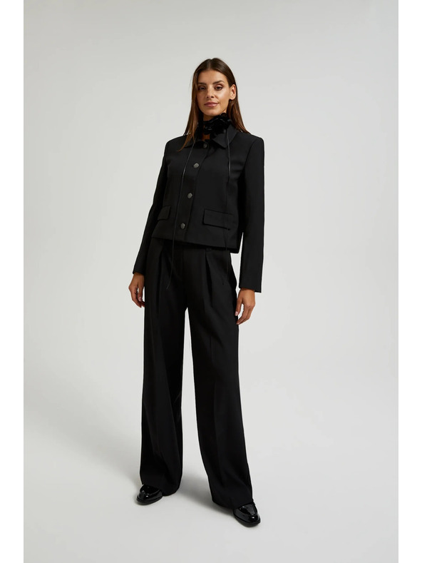 Moodo Čierna dámska bunda