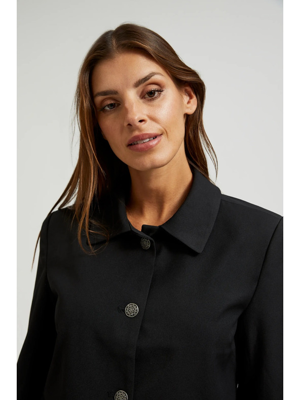 Moodo Čierna dámska bunda