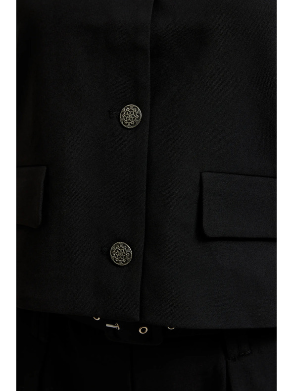 Moodo Čierna dámska bunda