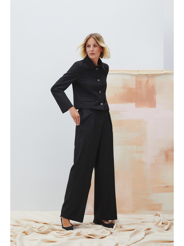 Moodo Čierna dámska bunda