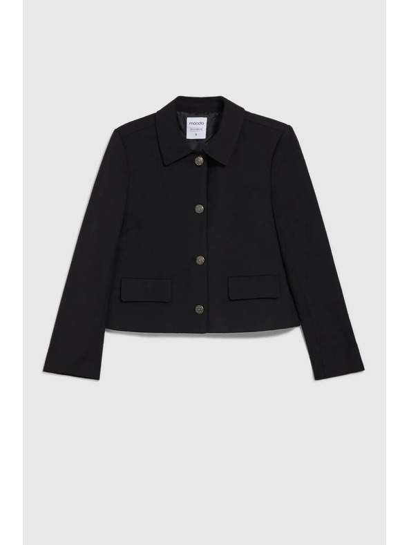 Moodo Čierna dámska bunda