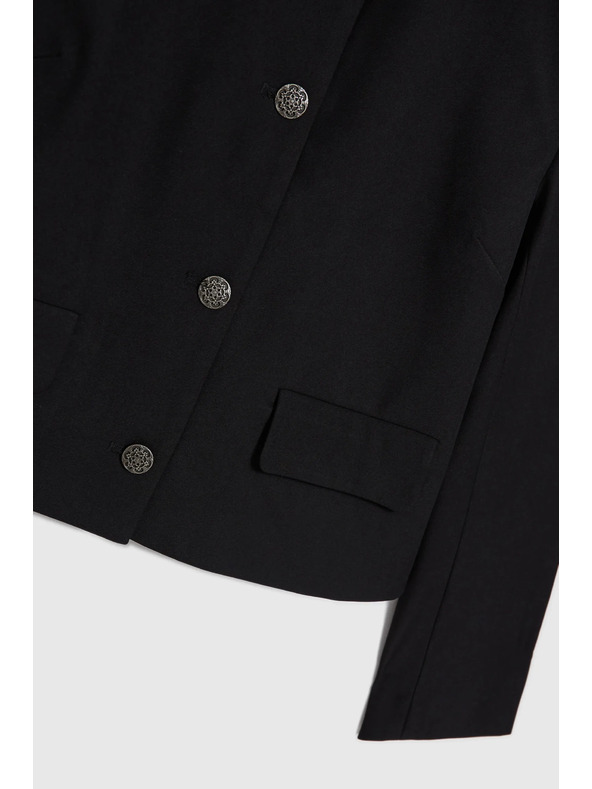 Moodo Čierna dámska bunda