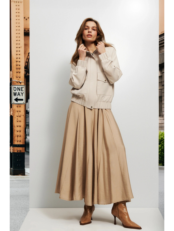 Moodo Svetlo béžová dámska bunda