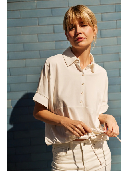 Moodo Biela dámska blúzka