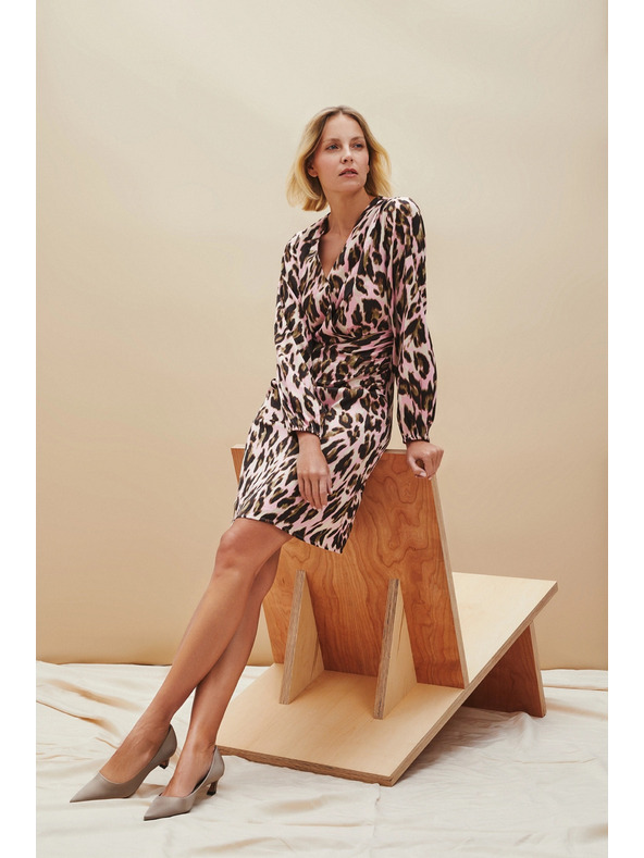 Moodo Ružové dámske šaty