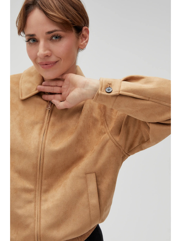 Moodo Béžová dámska bunda