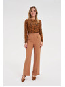 Moodo Dámske nohavice Moodo – camel