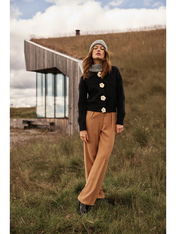 Moodo Dámske nohavice Moodo – camel