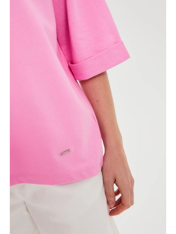 Moodo Halenka s výstrihom do V ružová Moodo