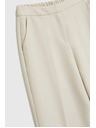 Moodo Béžové nohavice so skladmi Moodo