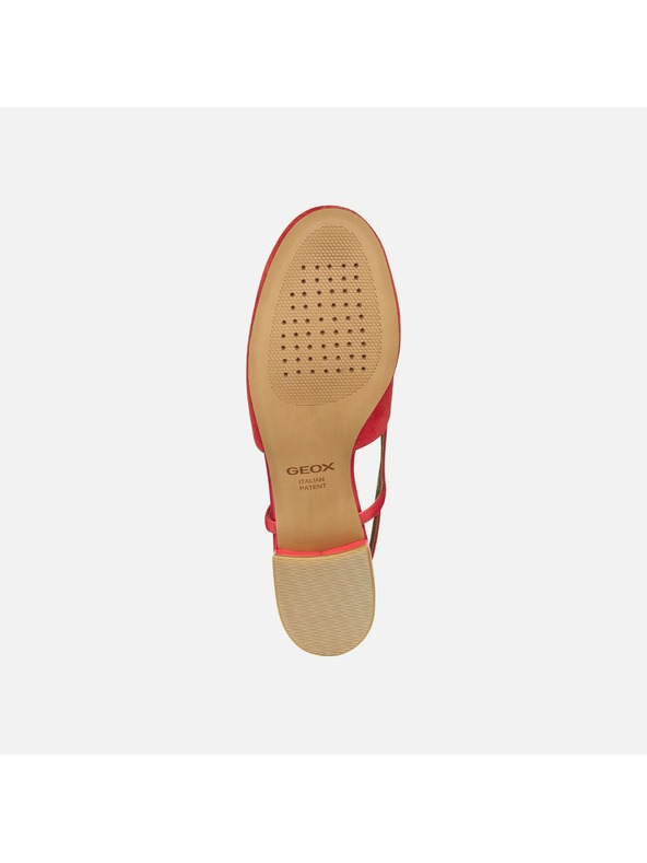 Geox Červené dámske baleríny Geox Virnilisa B