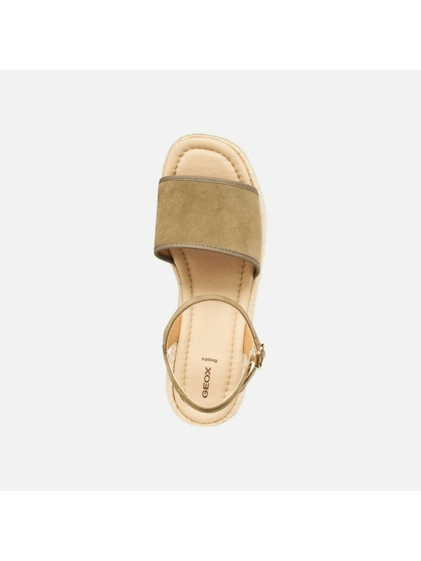 Geox Khaki dámske sandále Geox Alemeria
