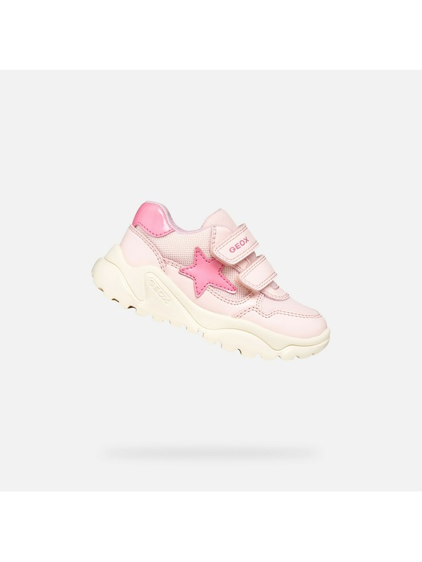 Geox Svetloružové dievčenské tenisky Geox Ciufciuf