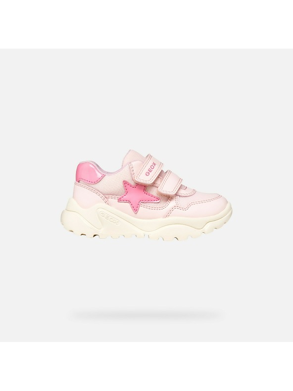 Geox Svetloružové dievčenské tenisky Geox Ciufciuf