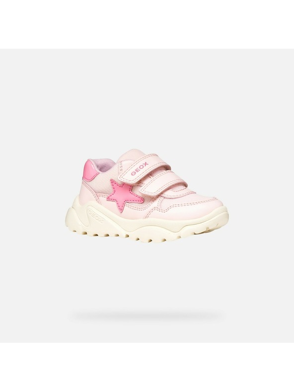 Geox Svetloružové dievčenské tenisky Geox Ciufciuf