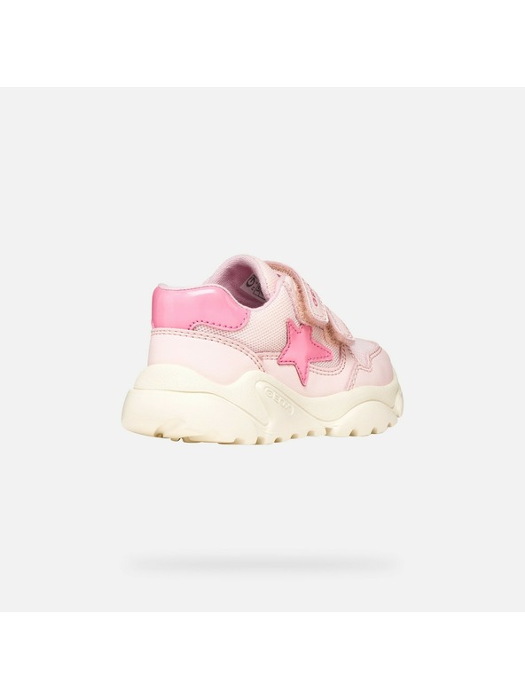 Geox Svetloružové dievčenské tenisky Geox Ciufciuf