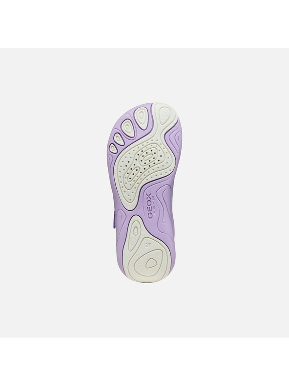 Geox Fialové dievčenské tenisky Geox Foot-run