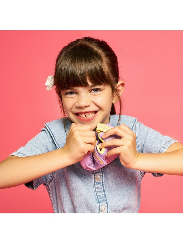 Geox Fialové dievčenské tenisky Geox Foot-run