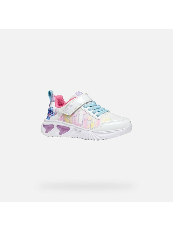 Geox Biele dievčenské tenisky Geox Assister