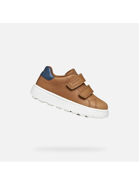 Geox Hnedé chlapčenské tenisky Geox Minicub