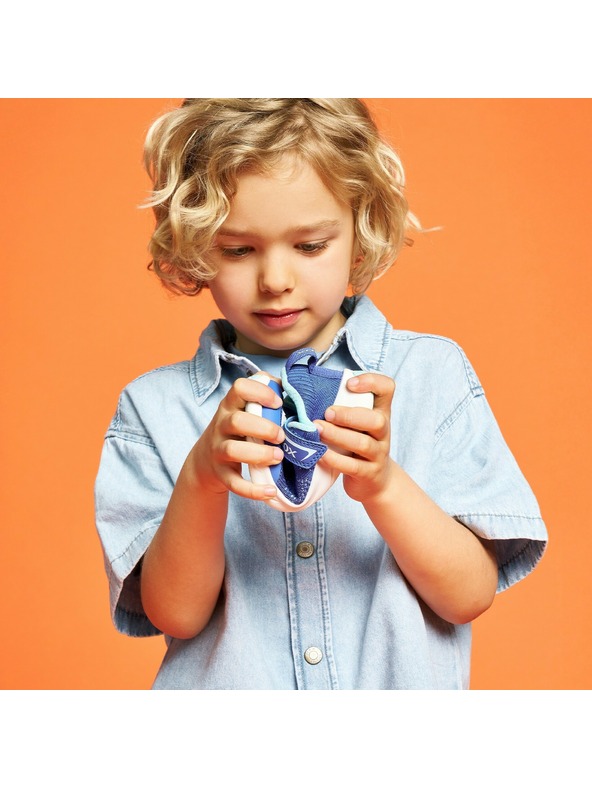 Geox Modré chlapčenské tenisky Geox Foot-run