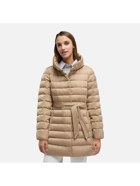 Geox Béžová dámska prešívaná bunda Geox Bettanie