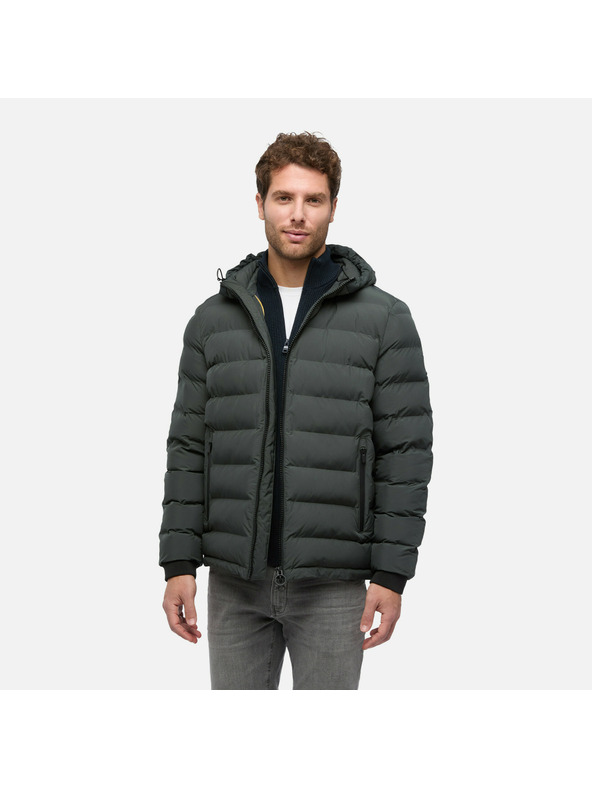 Geox Sivá pánska páperová bunda Geox Spherica