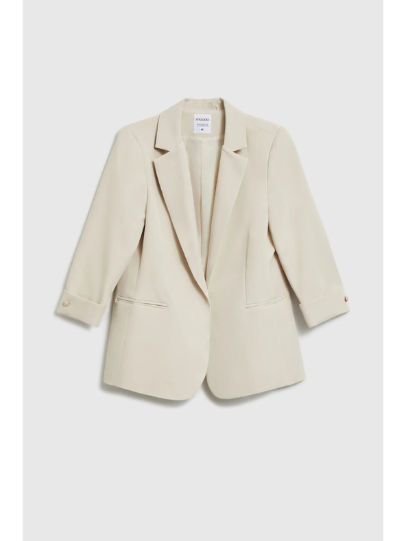 Moodo Sako s 3/4 rukávmi béžové Moodo