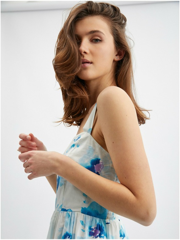 Orsay Modro-biele dámske kvetinové šaty ORSAY