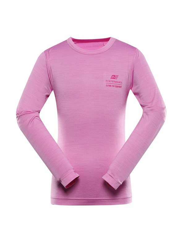 ALPINE PRO Detské rýchlo schnúce tričko ALPINE PRO MILDO 2 cyclamen