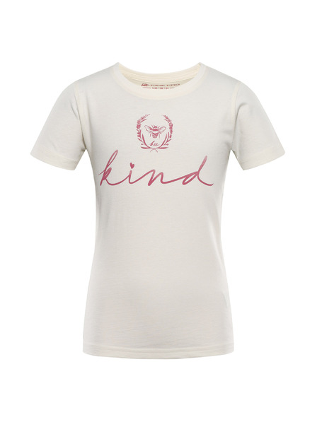 ALPINE PRO Detské tričko z organickej bavlny ALPINE PRO ECOMO 2 creme varianta pa