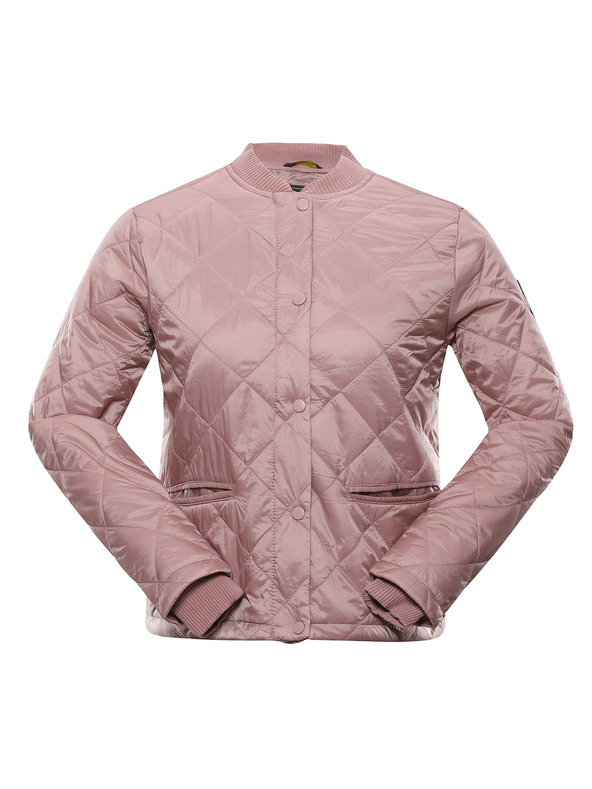 NAX Ružová dámska prešívaná bunda NAX Lopena