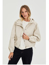 Moodo Bunda s kapucňou béžová Moodo